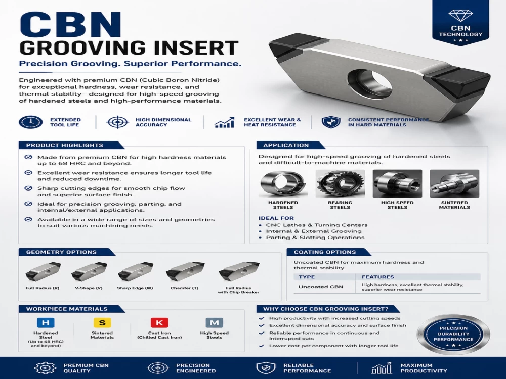 CBN Grooving Inserts